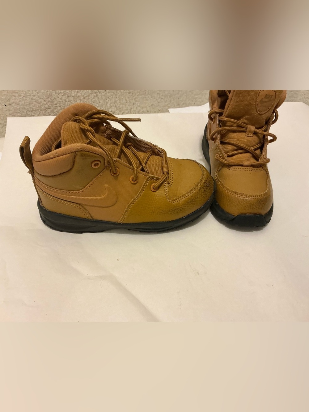 Nike Kids' Tan/Brown High-Top Boots - Picture 4 of 7